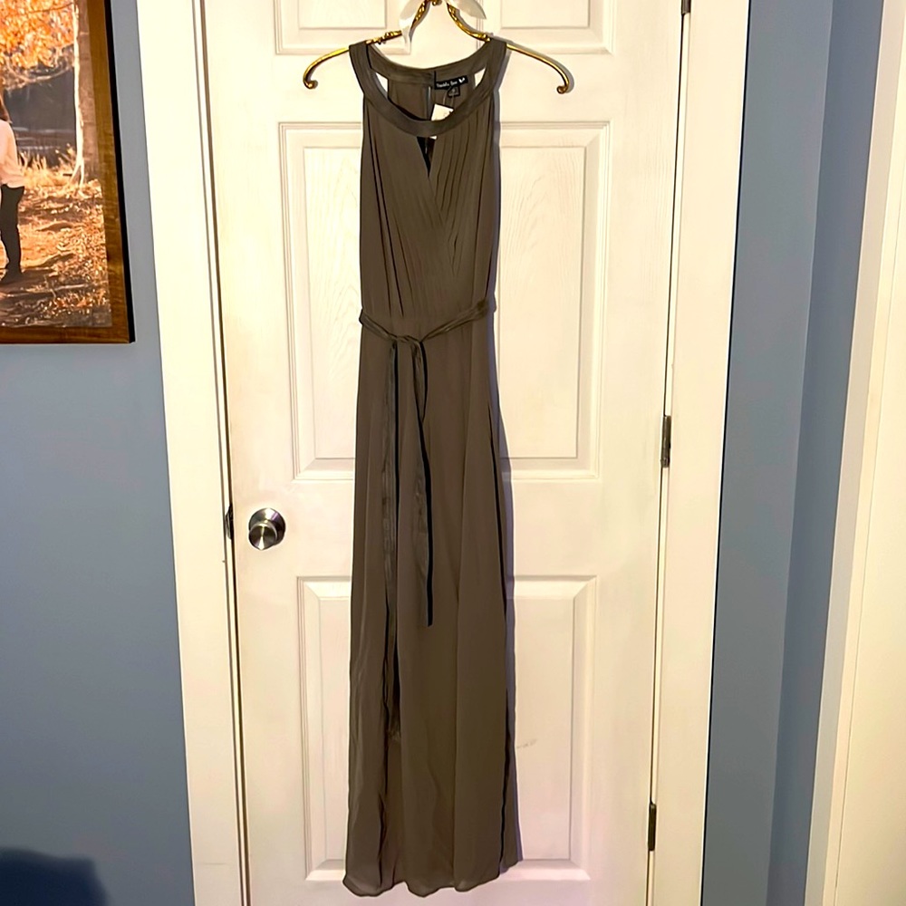 Double Zero (brand not size) Asphalt gown, size medium, never worn.